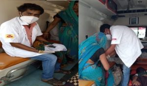 आपातकालीन सेवा 108 एंबुलेंस के कर्मचारियों ने कराया सुरक्षित प्रसव, पेश की सेवा की मिशाल