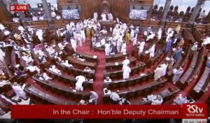 राजसभा में छीनकर फाड़ा गया IT मंत्री का कागज, हरदीप पुरी और TMC सांसद के बीच तीखी नोकझोंक