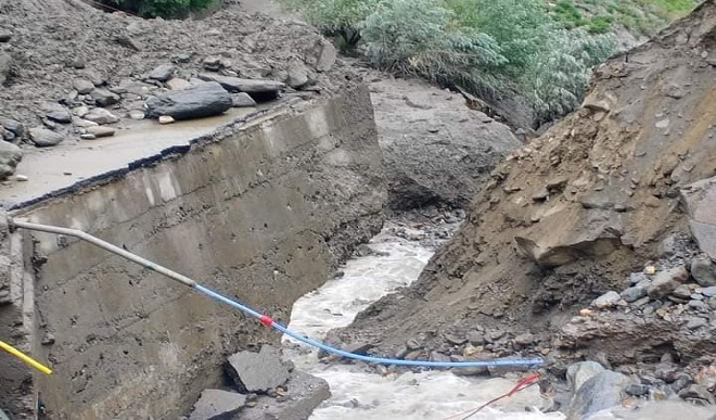 हिमाचल की लाहौल घाटी में बादल फटने से मची भारी तबाही