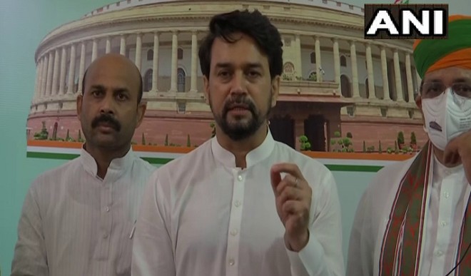 अनुराग ठाकुर बोले- विपक्ष के काम से लोकतंत्र हो रहा शर्मसार, प्रश्न पूछने से क्यों भाग रहे?