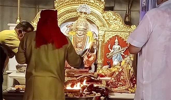 झंडेवाला देवी मंदिर में माँ सिद्धिधात्री की पूजा-अर्चना के साथ नवरात्र संपन्न
